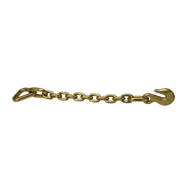 Us Cargo Control 5/16" x 18" Chain Extension w/ 2" D-Ring - 10, 000 lbs Break Strength CE185162DR70